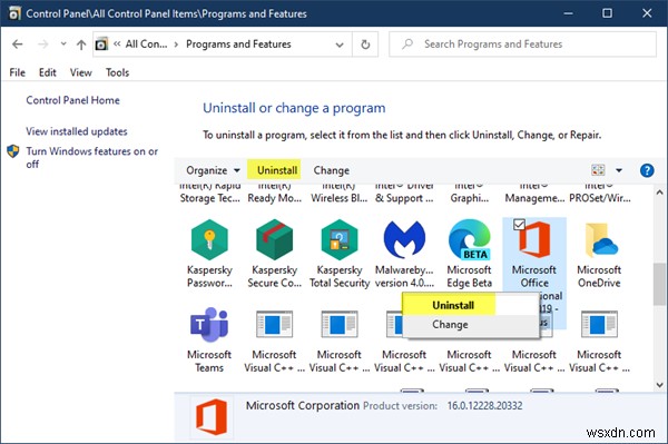 Windows 10에서 Microsoft Office·Office 365 완전히 제거하는 방법 총정리