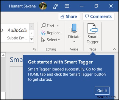 스마트 태거(Smart Tagger) 워드 추가 기능으로 문서 찾기와 태그 지정을 더욱 쉽게
