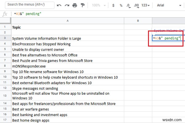 엑셀(Excel)에서 셀 전체에 접두사·접미사 한 번에 붙이는 방법