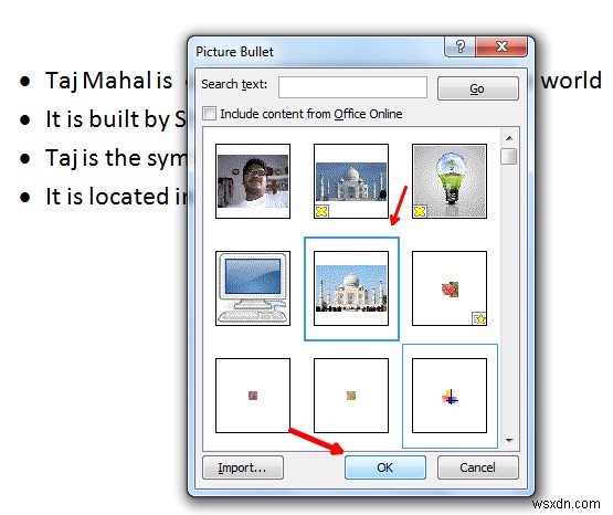 Microsoft Word에서 그림을 글머리 기호로 사용하는 방법