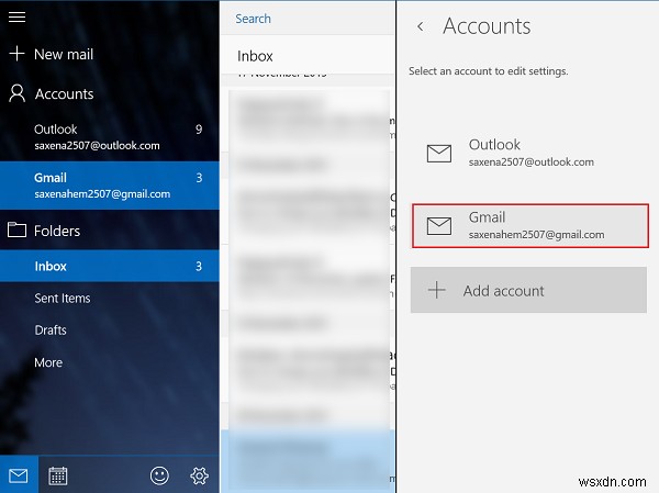 Windows 11/10 메일 앱 동기화 설정 관리하는 방법