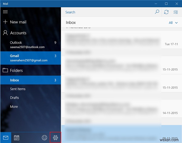 Windows 11/10 메일 앱 동기화 설정 관리하는 방법