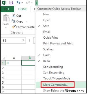 엑셀 빠른 실행 도구 모음에 Windows 계산기 추가하는 방법