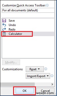 엑셀 빠른 실행 도구 모음에 Windows 계산기 추가하는 방법