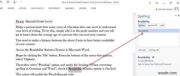 Microsoft Word의 숨겨진 보석, 가독성 통계 기능으로 문서 읽기 수준 확인하기