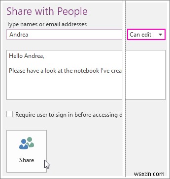 OneDrive에서 OneNote 전자 필기장 권한을 변경하는 방법