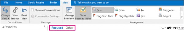 Outlook 중요 받은 편지함(포커스드 인박스) 켜고 끄는 방법