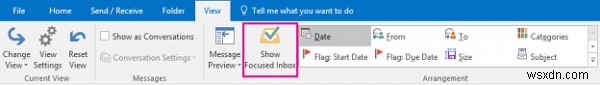 Outlook 중요 받은 편지함(포커스드 인박스) 켜고 끄는 방법