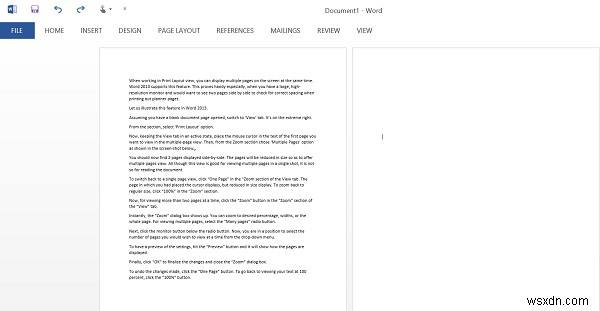Microsoft Word(마이크로소프트 워드)에서 한 번에 여러 페이지를 동시에 보는 방법