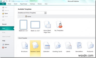 마이크로소프트 퍼블리셔(Microsoft Publisher)로 전문적인 명함 만드는 방법