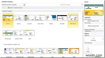 마이크로소프트 퍼블리셔(Microsoft Publisher)로 전문적인 명함 만드는 방법