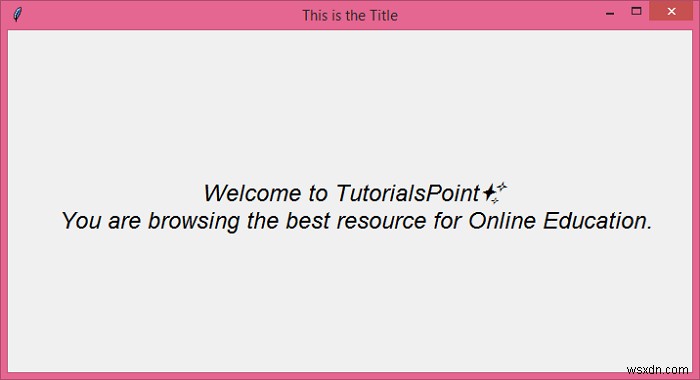 Tkinter title()과 wm_title() 메서드의 차이점 완벽 정리
