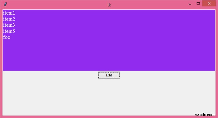 Tkinter 리스트박스(Listbox) 항목을 편집하는 방법