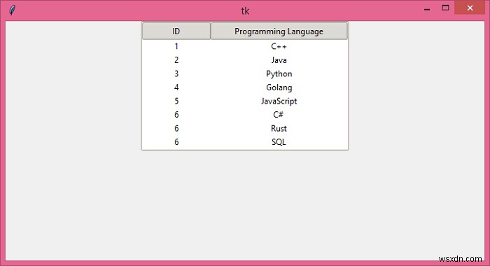 Python 3.3에서 ttk.Treeview 열 너비와 가중치를 변경하는 방법