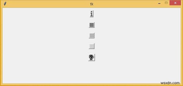 Tkinter 버튼에서 비트맵(Bitmap) 이미지를 사용하는 방법