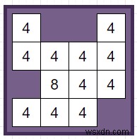 파이썬으로 2048 게임 보드를 한 번 슬라이드한 후 다음 상태 구하기