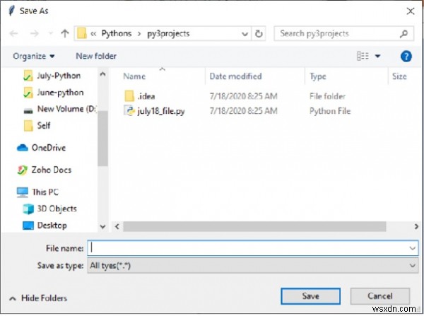 파이썬 Tkinter asksaveasfile() 함수로 파일 저장하는 방법
