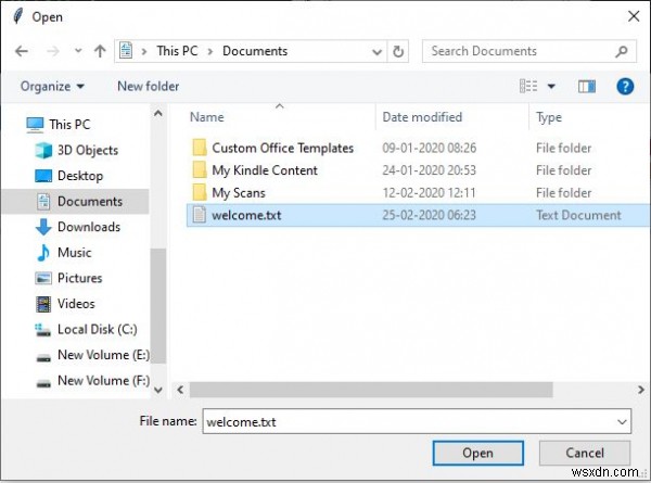 파이썬 Tkinter의 askopenfile() 함수로 파일 열기 구현하기