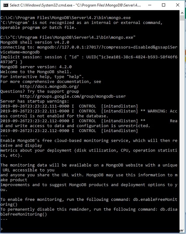 Windows 환경에서 Python과 함께 MongoDB 설치하는 완벽 가이드