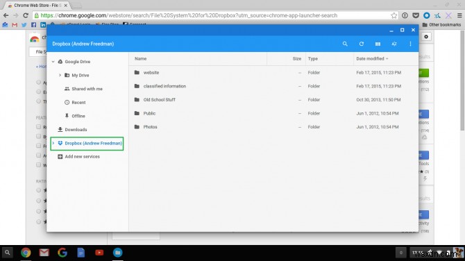 Chrome OS 파일 앱에 Dropbox·OneDrive 연동하는 방법