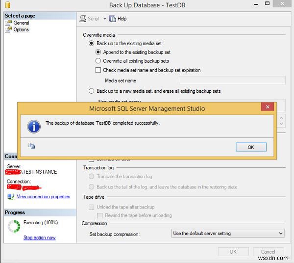 MS SQL Server에서 데이터베이스 백업을 만드는 방법 총정리