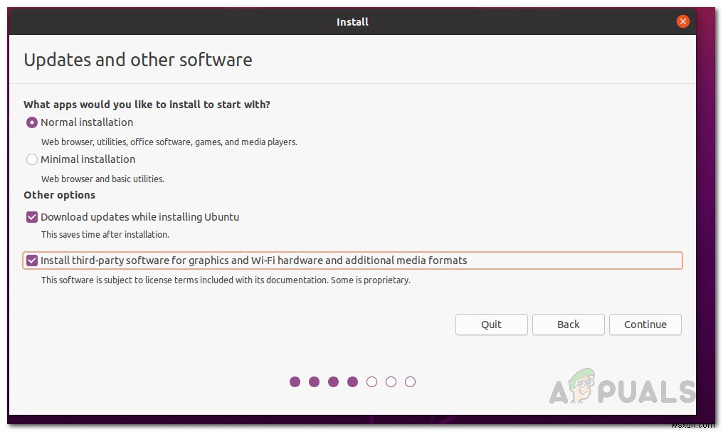 Ubuntu 20.04 설치 중 업데이트 화면에서 멈출 때 해결하는 방법