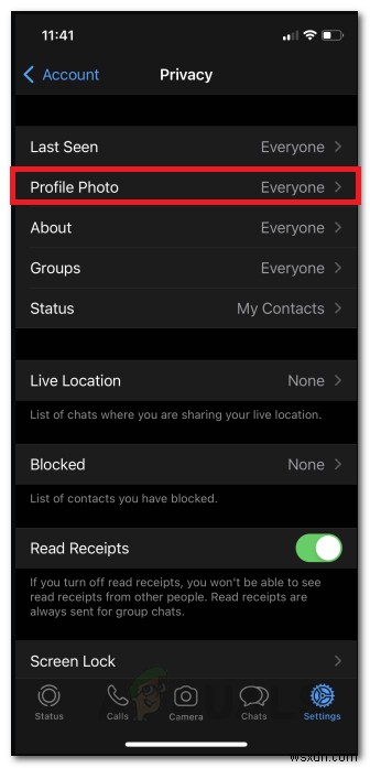 WhatsApp에서 특정 연락처에게 프로필 사진 숨기는 방법