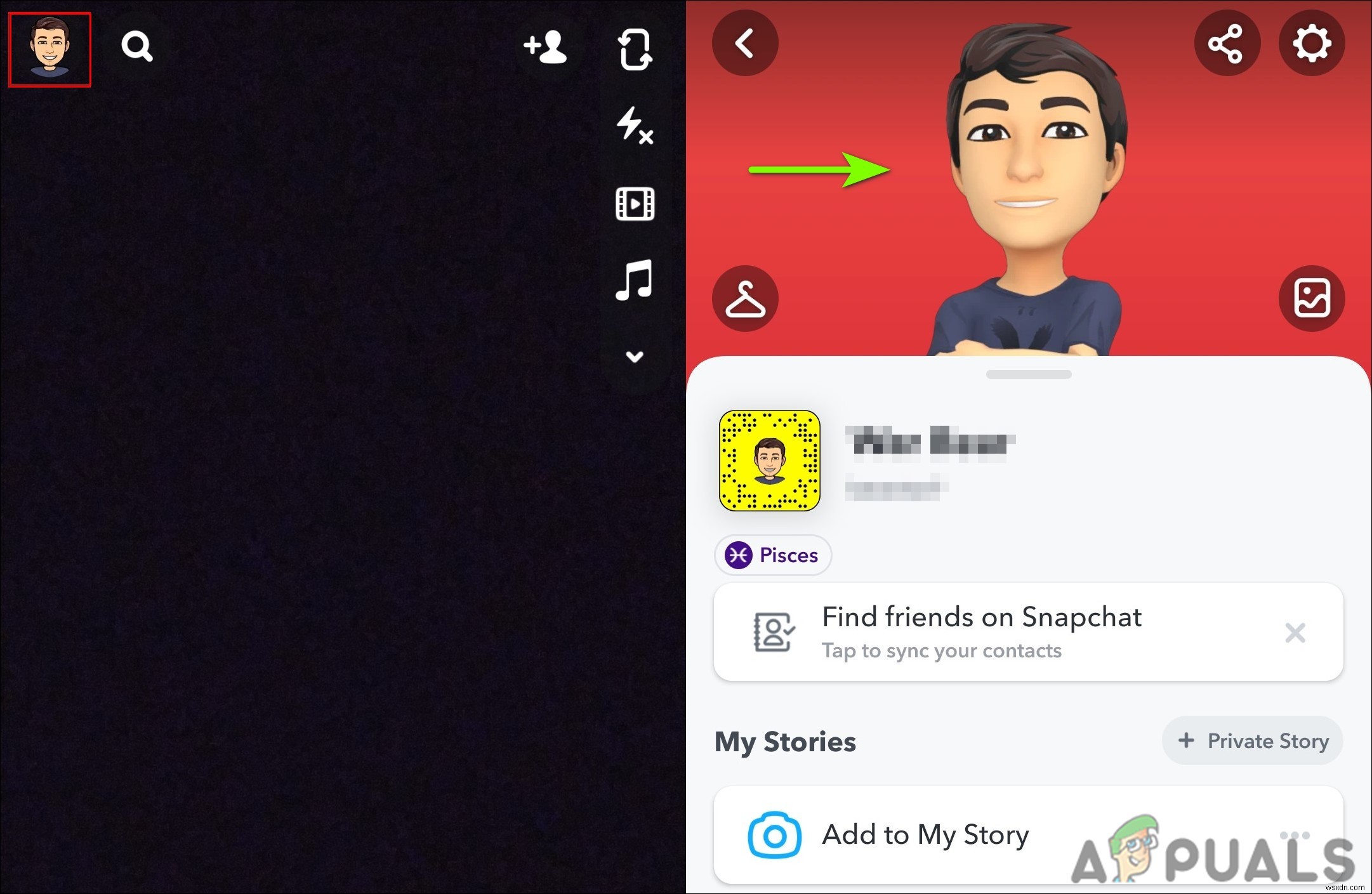 스냅챗(Snapchat)에서 비트모지(Bitmoji) 표정 변경하는 방법