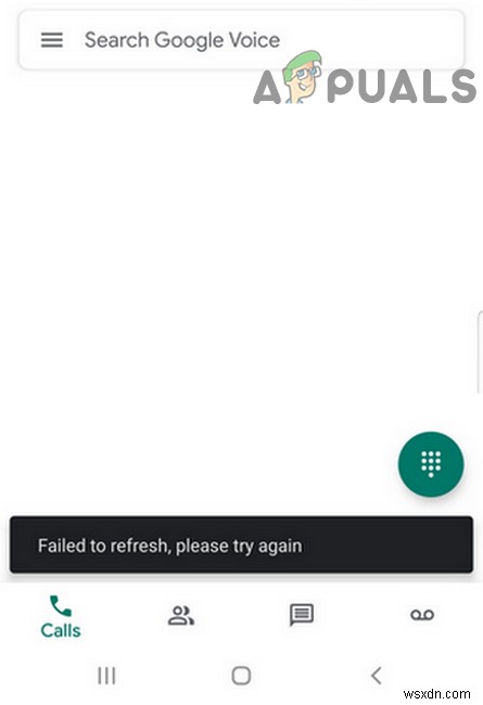 구글 보이스(Google Voice) 새로고침 실패 오류 해결 방법