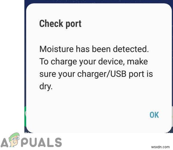 갤럭시 S8  수분 감지됨(Moisture Detected)  오류 해결법 – 충전 경고 메시지가 사라지지 않을 때