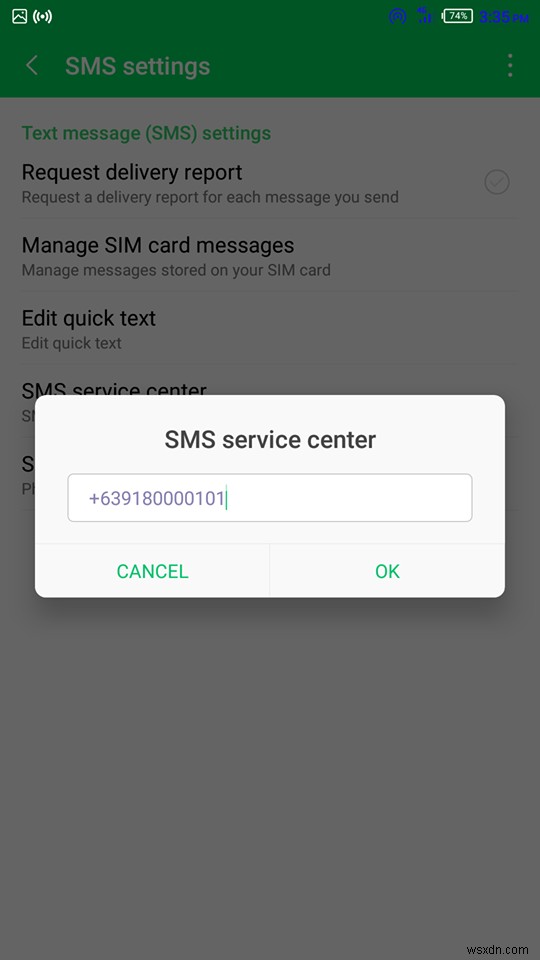 안드로이드에서 SMS 전송이 안 될 때 해결하는 방법 (SMSC 설정 오류 수정법)