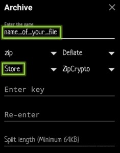 안드로이드 시스템 모드용 플래시 가능 Zip 파일 만들기