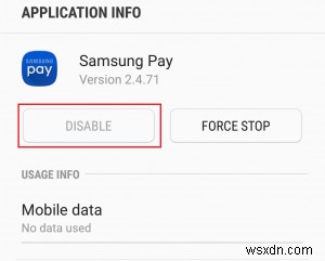 삼성 페이(Samsung Pay) 앱 비활성화 또는 삭제하는 방법
