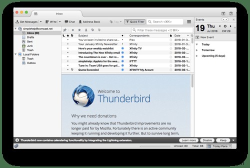 Thunderbird에서 Comcast(@comcast.net) 이메일 계정 설정하는 방법 – 단계별 완벽 가이드
