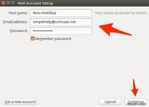 우분투(Ubuntu) 리눅스에서 Comcast 이메일 계정 설정하는 방법