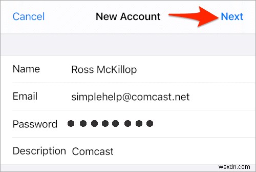 아이폰·아이패드에 Comcast(컴캐스트) 이메일 추가하는 방법