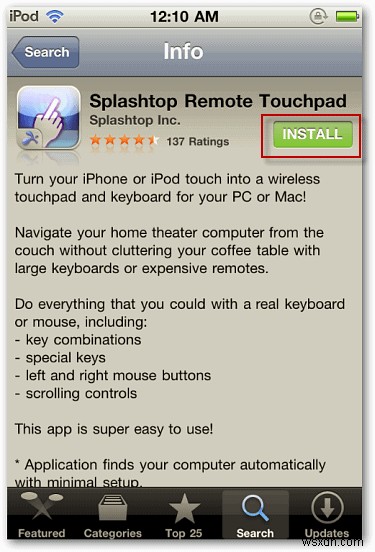아이폰(iPhone)·아이팟 터치로 PC 원격 제어하기 – Splashtop Remote Touchpad 활용법