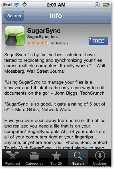 아이폰·아이패드·아이팟 터치에서 SugarSync로 클라우드 음악 끊김 없이 재생하는 방법
