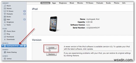 iOS 기기를 버전 4.3으로 업그레이드하는 방법