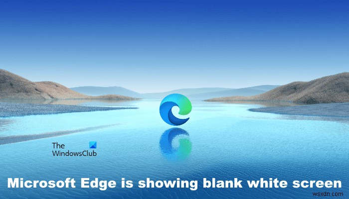 Microsoft Edge 빈 흰색 화면 오류, 원인과 해결 방법 총정리