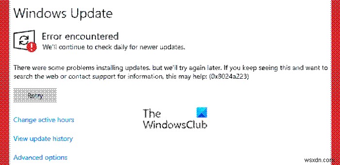Windows 11/10에서 Windows 업데이트 오류 0x8024a203 해결하는 5가지 방법
