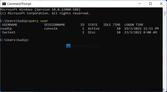 Windows 11/10에서 로그인 중인 모든 사용자를 확인하는 방법