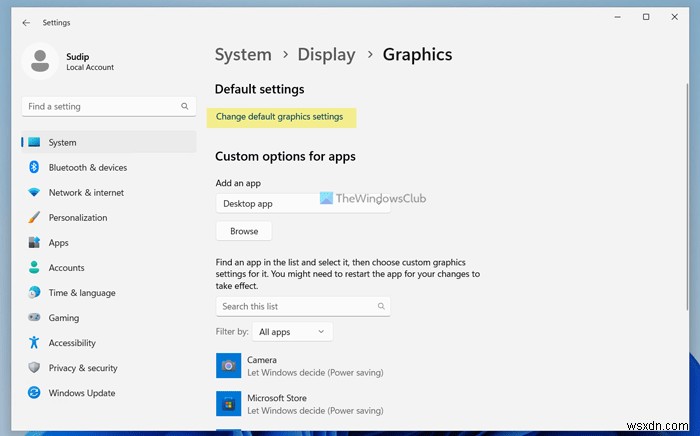 Windows 11에서 창 게임 최적화 기능 켜고 끄는 방법