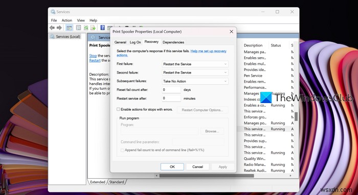 Windows 11/10에서 인쇄 스풀러 서비스가 계속 중지될 때 해결하는 6가지 방법