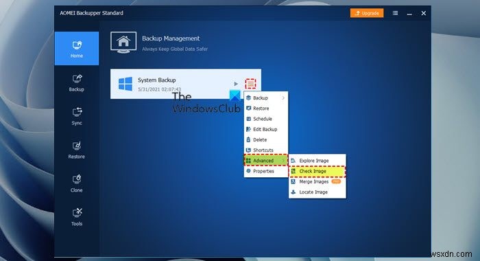 Windows 시스템 백업 이미지 무결성 검증 방법