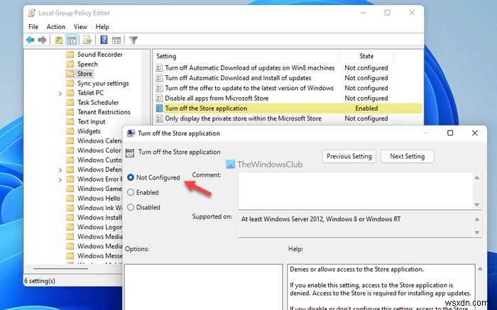Windows 11 관리자가 Microsoft Store를 차단했습니다 오류 해결 방법