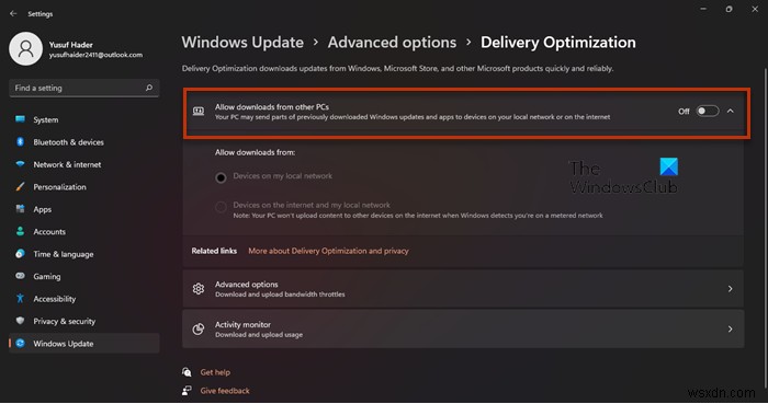 Windows 11/10 서비스 호스트 네트워크 서비스(Service Host: Network Service) 높은 네트워크 사용량 해결 방법