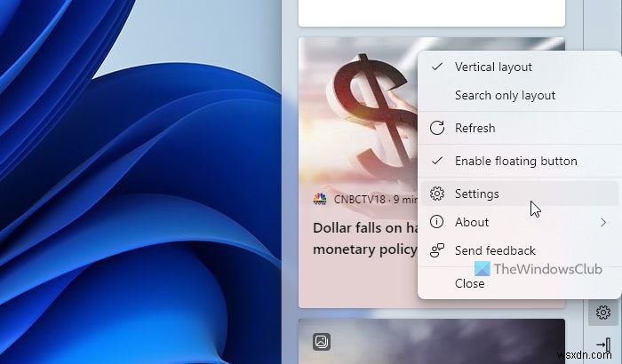 Microsoft Edge에서 Edge Bar(엣지 바) 활성화하고 사용하는 방법