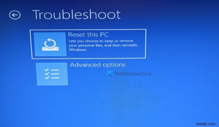 Windows 11/10에서  이 PC 초기화 가 멈출 때 해결하는 방법 총정리