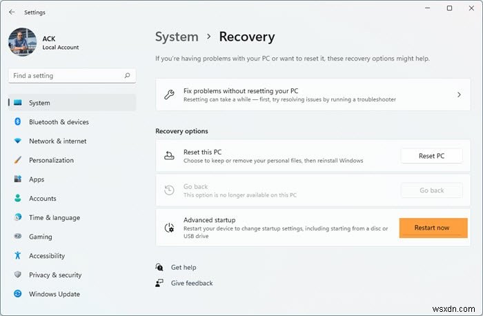 Windows 11/10에서  이 PC 초기화 가 멈출 때 해결하는 방법 총정리